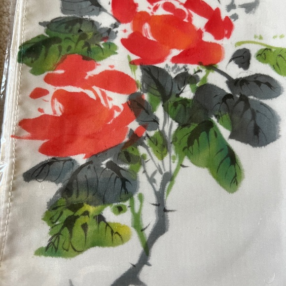 Silk Hand Drawn Scarf - Picture 3 of 4